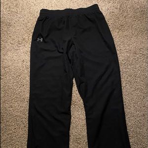 Under Armour Vital Woven Workout Sweatpants Size XL Loose Black
